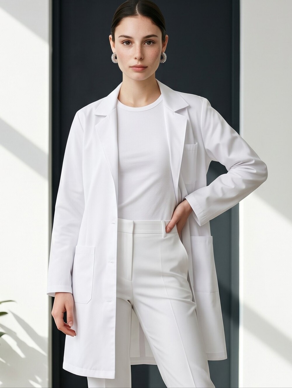 Spirit Halloween Lab Coat Adult One Size White Doctor Scientist Costume Cosplay